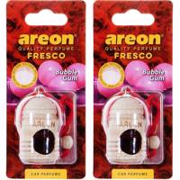 خوشبو کننده ماشین آرئون مدل فرسکو با رایحه آدامس بادکنکی - بسته دو عددی Areon Fresco Bubble Gum Car Air Freshener- Pack Of 2