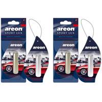 خوشبو کننده ماشین آرئون مدل Lux Liquid Chrome- بسته 2 عددی Areon Lux Liquid Chrome Car Air Freshener - Pack Of 2