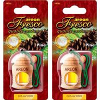 خوشبو کننده ماشین آرئون مدل فرسکو با رایحه چوب کاج - بسته دو عددی Areon Fresco Pine Car Air Freshener - Pack Of 2