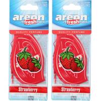 خوشبو کننده ماشین آرئون مدل Refreshment Strawberry - بسته 2 عددی Areon Refreshment Strawberry Car Air Freshener- Pack of 2