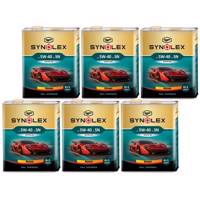 روغن موتور خودرو سینولکس مدل راش 5W-40 SN ظرفیت 5 لیتر بسته 6 عددی Synolex Rush 5W-40 SN Engine Oil 5L Pack Of 6