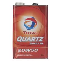 روغن موتور خودرو توتال مدل Quartz 5000 SL حجم 4 لیتر Total Quartz 5000 SL Car Engine Oil 4 L