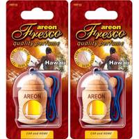 خوشبو کننده ماشین آرئون مدل فرسکو با رایحه هاوایی بسته دو عددی Areon Fresco Hawaii Car Air Freshener - Pack Of 2