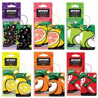 خوشبو کننده ماشین آرئون مدل Fruits - بسته 6 عددی Areon Fruits Car Air Freshener - Pack Of 6