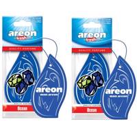 خوشبو کننده ماشین آرئون مدل Refreshment Ocean- بسته 2 عددی Areon Refreshment Ocean Car Air Freshener- Pack of 2