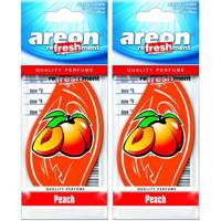 خوشبو کننده ماشین آرئون مدل Refreshent Peach - بسته 2 عددی Areon Refreshment Peach Car Air Freshener - Pack Of 2