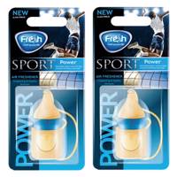 خوشبوکننده خودرو فرش وی مدل Wood Sport Power -بسته 2 عددی Fresh Way Wood Sport Power Car Air Freshener- Pack of 2