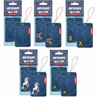 خوشبو کننده آرئون مدل Jeans Summer Dream - بسته 5 عددی Areon Jean Summer Dream Car Air Freshener - Pack Of 5