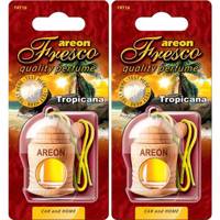 خوشبو کننده ماشین آرئون مدل فرسکو با رایحه تروپیکانا - بسته دو عددی Areon Fresco Tropicana Car Air Freshener - Pack Of 2