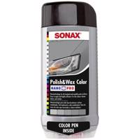 پولیش و واکس رنگی سوناکس مدل 296300 حجم 500 میلی لیتر مخصوص خودروهای طوسی و نقره ای Sonax 296300 Polish and Wax Color For Gray Car 500ml