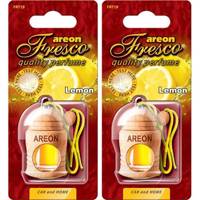 خوشبو کننده ماشین آرئون مدل فرسکو با رایحه لیمو - بسته دو عددی Areon Fresco Lemon Car Air Freshener - Pack Of 2