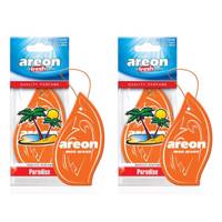 خوشبو کننده ماشین آرئون مدل Refreshment Paradise - بسته 2 عددی Areon Refreshment Paradise Car Air Freshener- Pack of 2