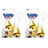 خوشبو کننده ماشین آرئون مدل Wind Fresh Vanilla بسته 2 عددی Areon Wind Fresh Vanilla Car Air Freshener - Pack Of 2