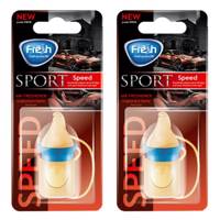 خوشبوکننده خودرو فرش وی مدل Wood Sport Speed -بسته 2 عددی Fresh Way Wood Sport Speed Car Air Freshener- Pack of 2